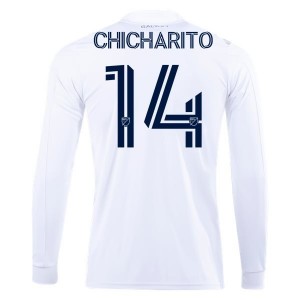 Chicharito Hernández LA Galaxy 2020 Long Sleeve Home Jersey by adidas