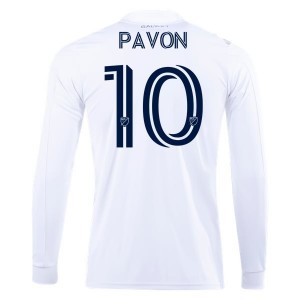 Cristian Pavón LA Galaxy 2020 Long Sleeve Home Jersey by adidas