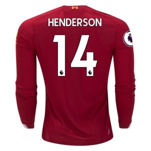 Jordan Henderson Liverpool 19/20 Long Sleeve Home Jersey by New Balance