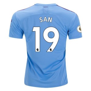 Sane Manchester City 19/20 Authentic Home Jersey by PUMA