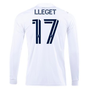 Sebastian Lletget LA Galaxy 2020 Long Sleeve Home Jersey by adidas